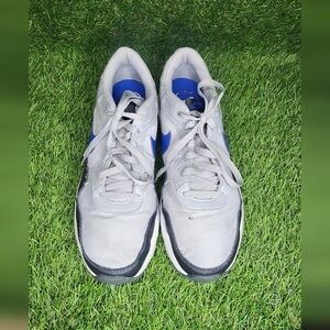 Men's Gray and Blue Athletic Shoes
